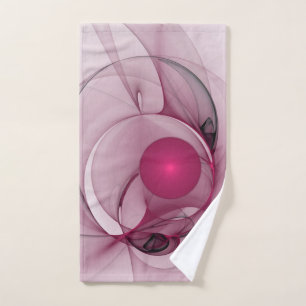 Fractale Balançant, Art Abstrait Moderne Rose de B