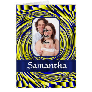 fractale bleue et jaune