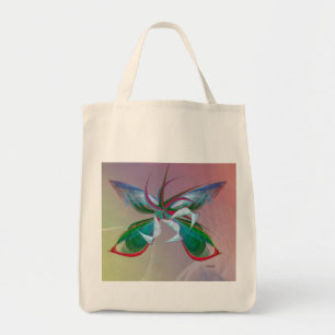 Fractale de papillon de mer sur le sac d'épicerie