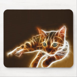 Fractalius bengalische Katze Mousepad