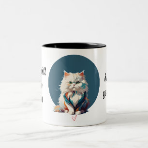 Fractalius face de chat persan Mug