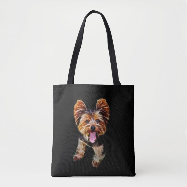 Fractalius Yorkie Tasche (Vorderseite)