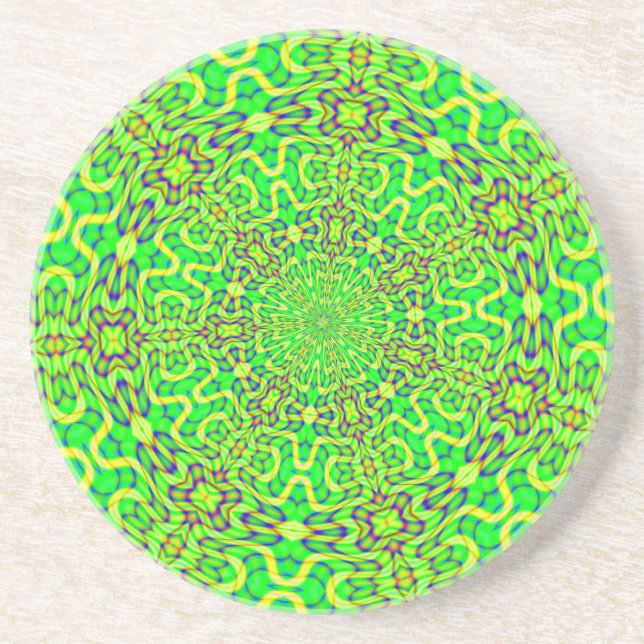 Fractalskop 38 sandstein untersetzer (Vorne)