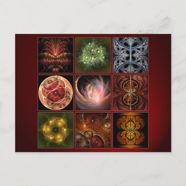 Fractalworld Postkarte (Vorderseite)