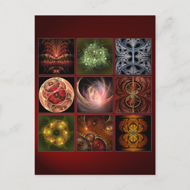 Fractalworld Postkarte (Vorderseite)