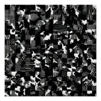 "Fractura" - Schwarz Weiß Tarnmuster