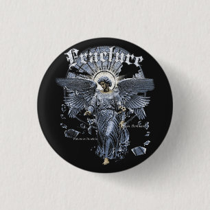 Fracture - Gothic Streetwear Design Button