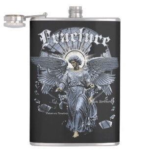 Fracture - Gothic Streetwear Design Flachmann