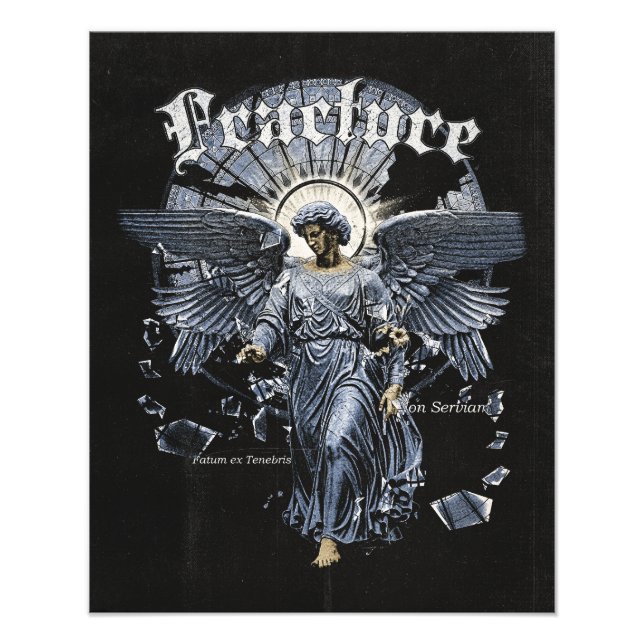 Fracture - Gothic Streetwear Design Fotodruck (Vorne)