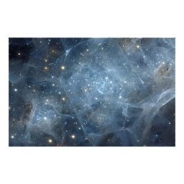 Fractured Nebula Starfield Cosmic Geometry Fotodruck