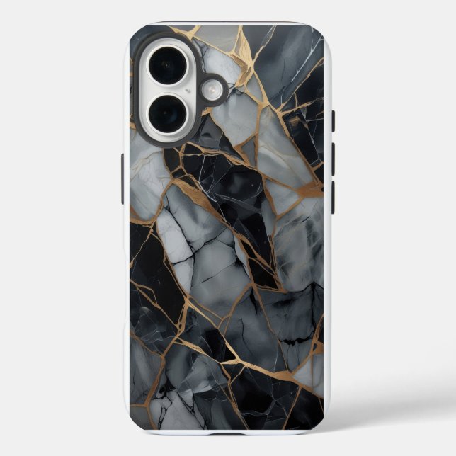 Fractured Stone Elegance Phone Case (Rückseite)