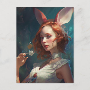 Frag Alice Postkarte