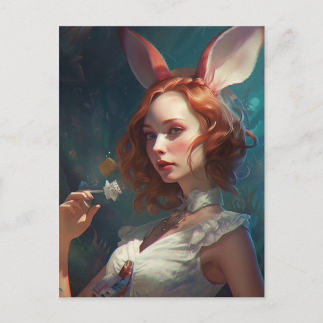 Frag Alice Postkarte (Vorderseite)