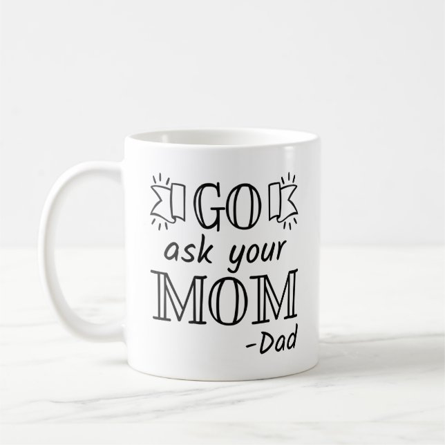 Frag Deine Mutter - Papa Kaffeetasse (Links)