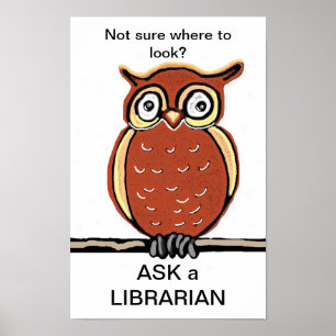 Frag einen Bibliothekar Poster