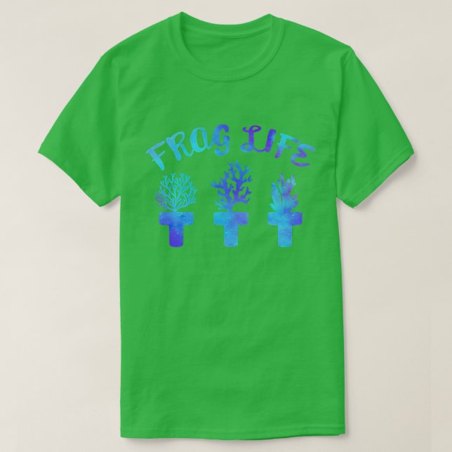 Frag Life Coral Reef Saltwater Funny Aquarium Aqua T-Shirt (Design vorne)