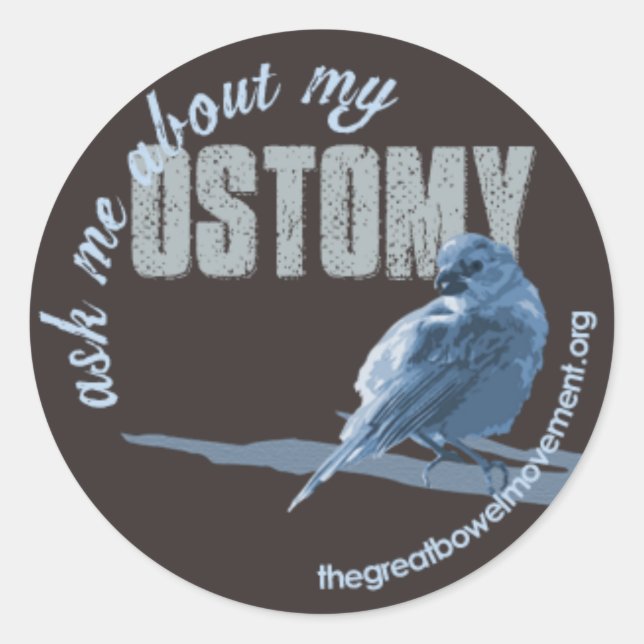 Frag Me Ostomy Little Birdie Sticker (Vorderseite)