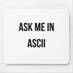 Frag mich in ASCII Mousepad