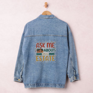 Frag mich nach Immobilien-Makler Jeansjacke