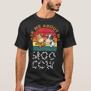 Frag mich nach meinem Moo-Kuh-Kleinkind Jungen Mäd T-Shirt