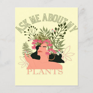 Frag mich über meine Pflanzen   Geschenk für Mama Flyer