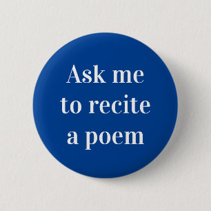 "Frag mir, ein Gedicht zu zitieren" Schaltfläche Button