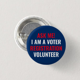 Frag mir, ich bin Volunteer-Marine für die Wählerr Button