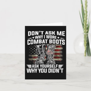 Frag mir nicht, warum ich Kampfstiefel habe, die d Karte