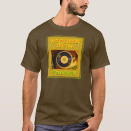 Frag mir über das 70er Record Player Shirt