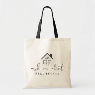 Frag mir über echtes Anwesen Realtor Marketing Tragetasche