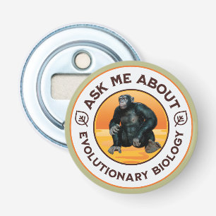 Frag mir über Evolutionsbiologie Chimpanzee Ape Flaschenöffner