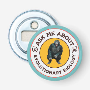 Frag mir über Evolutionsbiologie Chimpanzee Ape Flaschenöffner