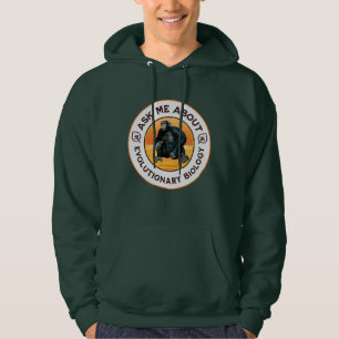 Frag mir über Evolutionsbiologie Chimpanzee Ape Hoodie