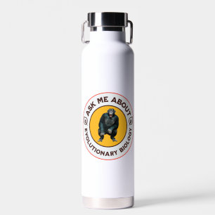 Frag mir über Evolutionsbiologie Chimpanzee Ape Trinkflasche