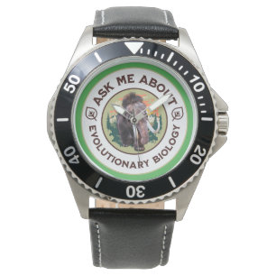 Frag mir über Evolutionsbiologie Wooly Mammoth Armbanduhr