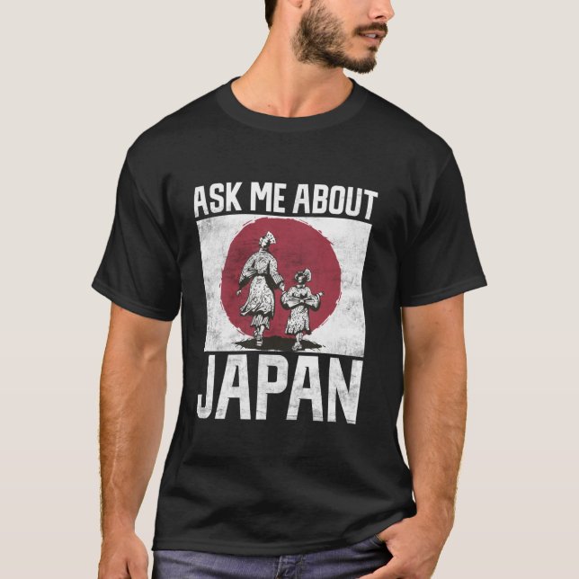 Frag mir über Japan Long Sleeve T Shirt (Vorderseite)