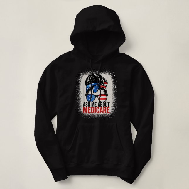 Frag mir über Medicare Insurance Agent Broker Sale Hoodie (Design vorne)