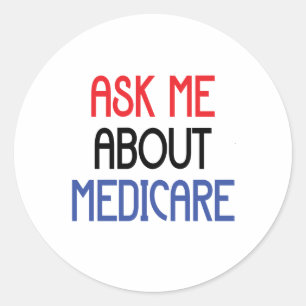 FRAG MIR ÜBER MEDICARE RUNDER AUFKLEBER
