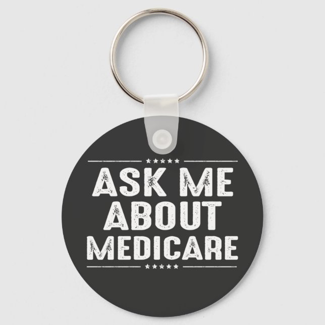 frag mir über Medicare Schlüsselanhänger (Vorderseite)