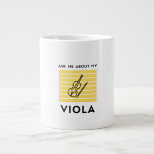 Frag mir über mein klassisches Musikinstrument Jumbo-Tasse