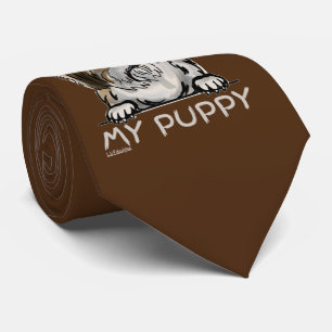 FRAG MIR ÜBER MEIN PUPPY lustiges niedliches Hunde Krawatte