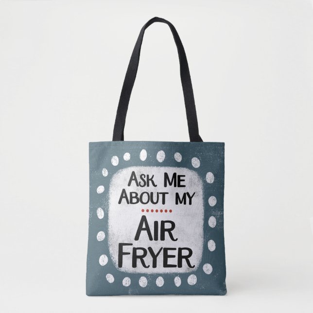 Frag mir über meine Airfoyer Tote Tasche (Vorderseite)