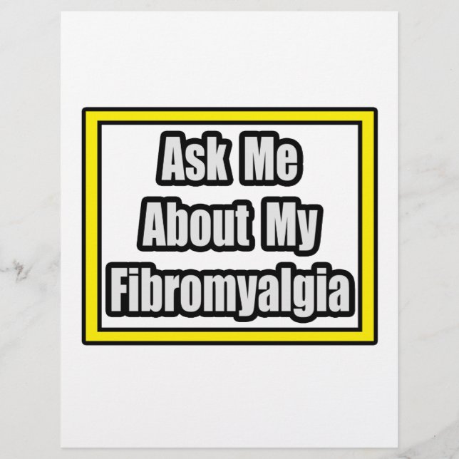 Frag mir über meine Fibromyalgie (Vorderseite)