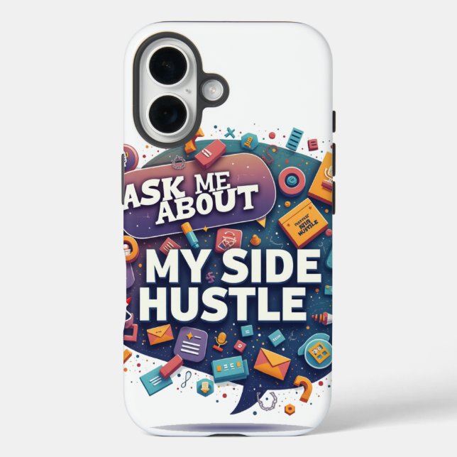 Frag mir über meine Seitenstrasse iPhone 16 Hülle (Rückseite)