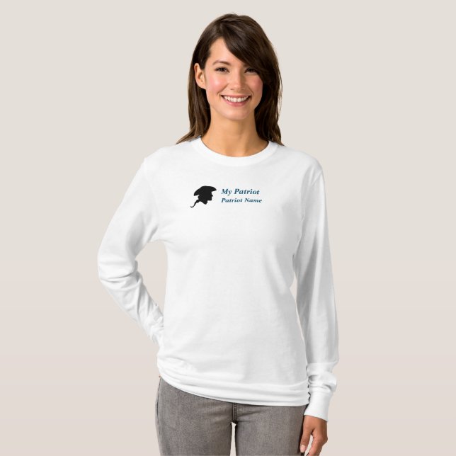 Frag mir über meinen Patriot Ancestor T - Shirt (Vorne ganz)