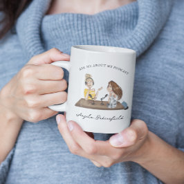 Frag mir über meinen Podcast | Monogramm Podcaster Tasse