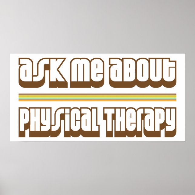 Frag mir über Physikalische Therapie Poster (Vorne)