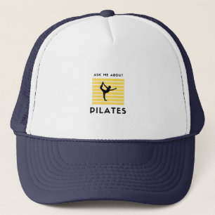 Frag mir über Pilates Yoga-Übungen Fitness Truckerkappe