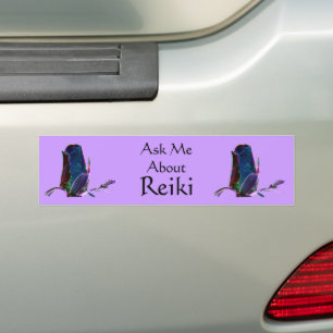 Frag mir über Reiki Autoaufkleber