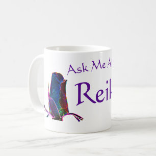 Frag mir über Reiki Kaffeetasse